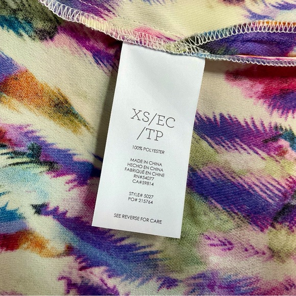 Cabi Style 5027 Plume Feather Print Multi Color - Picture 6 of 7